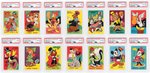 "1953 WOODY WOODPECKER'S DRAWING LESSON" PSA HIGH GRADE COMPLETE PREMIUM CARD SET.