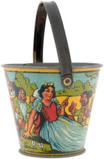 "SNOW WHITE AND THE SEVEN DWARFS" BELGIAN SAND PAIL (SIZE VARIETY).