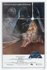 "STAR WARS" STYLE A ORIGINAL 1977 ONE SHEET MOVIE POSTER.