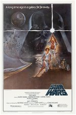 "STAR WARS" STYLE A ONE SHEET MOVIE POSTER (SECOND PRINTING).
