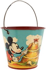 MICKEY & MINNIE MOUSE RARE FULL COLOR HAPPYNAK SAND PAIL.