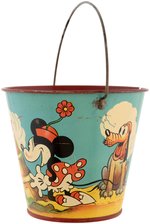 MICKEY & MINNIE MOUSE RARE FULL COLOR HAPPYNAK SAND PAIL.