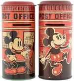 MICKEY MOUSE "POST OFFICE" ENGLISH BANK VARIETY PAIR.