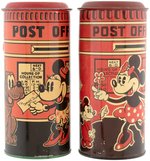 MICKEY MOUSE "POST OFFICE" ENGLISH BANK VARIETY PAIR.