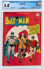 "BATMAN" #32 DECEMBER 1945 - JANUARY 1946 CGC 5.0 VG/FINE.