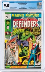 "MARVEL FEATURE" #1 DECEMBER 1971 CGC 9.0 VF/NM (FIRST DEFENDERS).