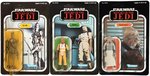 "STAR WARS: RETURN OF THE JEDI" CARDED "BOSSK/IG-88/SQUID HEAD" ACTION FIGURE TRIO.