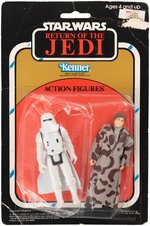 "STAR WARS: RETURN OF THE JEDI" CARDED TWO PACK SNOWTROOPER & HAN TRENCH COAT.