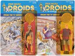 "STAR WARS: DROIDS" KEZ-IBAN & JORD DUSAT CARDED ACTION FIGURE PAIR.