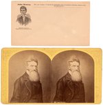 JOHN BROWN LETTER COVER AND STEREOVIEW PORTRAIT.