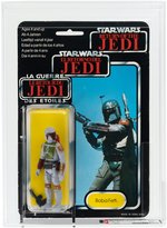 PALITOY "STAR WARS: RETURN OF THE JEDI - BOBA FETT" TRI-LOGO 70 BACK-B AFA 80+ NM.