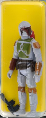 PALITOY "STAR WARS: RETURN OF THE JEDI - BOBA FETT" TRI-LOGO 70 BACK-B AFA 80+ NM.