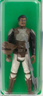 PALITOY "STAR WARS: RETURN OF THE JEDI - HAN SOLO & LANDO CALRISSIAN" TRI-LOGO AFA 80 NM PAIR.