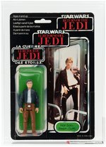 PALITOY "STAR WARS: RETURN OF THE JEDI - HAN SOLO (BESPIN OUTFIT)" TRI-LOGO 70 BACK-B AFA 75+ EX+/NM