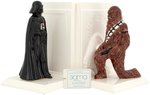 "STAR WARS" SIGMA CERAMICS DARTH VADER/CHEWBACCA BOXED FIGURAL BOOKENDS.