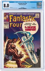 "FANTASTIC FOUR" #55 OCTOBER 1966 CGC 8.0 VF (THING VS. SILVER SURFER).