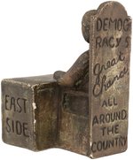 "DEMOCRACY'S GREAT CHANCE ALL AROUND THE COUNTRY" AL SMITH AT DESK FIGURAL CHALKWARE.