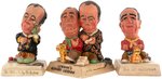 JOHNSON, HUMPHREY, KENNEDY, WALLACE, NIXON & DIRKSEN 1968 "POLITICAL PIXIE" CARICATURE STATUES.