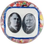 ROOSEVELT AND GARNER JUGATE GLASS PAPERWEIGHT.