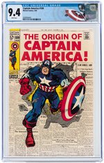 "CAPTAIN AMERICA" #109 JANUARY 1969 CGC 9.4 NM.