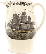 IMPRESSIVE AND RARE JOHN ADAMS LIVERPOOL CREAMWEAR PITCHER.