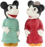 MICKEY & MINNIE MOUSE SCARCE BISQUE PAIR.