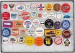 IMPORT CARS 70 BUTTONS AND ONE FLICKER BUSINESS CARD ALFA ROMEO TO YAMAHA.