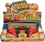 "SPACE PATROL" WALKIE-TALKIE BOXED SETS.