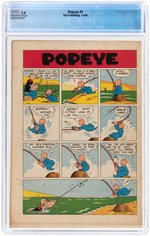 "POPEYE" #1 FEBRUARY-APRIL 1948 CGC 7.5 VF-.