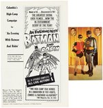 BATMAN MOVIE SERIAL AND TV SHOW PROMOTIONAL EPHEMERA LOT.