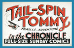 TAILSPIN TOMMY COMICS PROMO SIGN