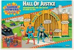 DC COMICS "SUPER POWERS COLLECTION - HALL OF JUSTICE" BOXED PLAYSET.