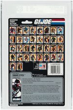 "G.I. JOE - A REAL AMERICAN HERO" COMMANDO SNAKE EYES SERIES 8/34 BACK AFA 85 NM+.