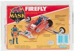 "M.A.S.K." SERIES 2 FIREFLY DUNE BUGGY/ROCKET GLIDER & JULIO LOPEZ FIGURE CAS 85 UNCIRCULATED.