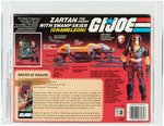 "G.I. JOE - A REAL AMERICAN HERO" ZARTAN WITH SWAMP SKIER SERIES 3 AFA 80 NM (SCHIZO FILE CARD).