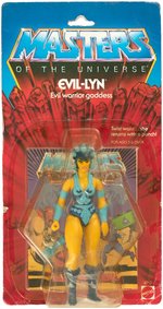 "MASTERS OF THE UNIVERSE - EVIL-LYN" SERIES 2 12 BACK CARDED ACTION FIGURE.