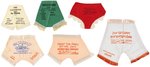 WORLD WAR II ANTI-JAPAN/ANTI-AXIS MINIATURE NOVELTY PANTIES LOT.