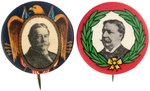 PAIR OF LOVELY TAFT PORTRAIT BUTTONS.