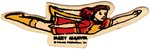 MARY MARVEL FIBERBOARD BADGE, TOSS BAGS & PROMOTIONAL SHEET.