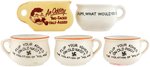 WORLD WAR II ANTI-AXIS/STALIN NOVELTY CHAMBER POT LOT.