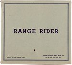 "THE LONE RANGER - RANGE RIDER" BOXED MARX TIN WIND-UP.