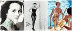 HOLLYWOOD ACTRESSES SIGNED PHOTO LOT WITH ANN MARGARET, DEBBIE REYNOLDS, LAUREN BACALL & OTHERS.