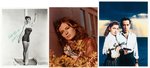 HOLLYWOOD ACTRESSES SIGNED PHOTO LOT WITH ANN MARGARET, DEBBIE REYNOLDS, LAUREN BACALL & OTHERS.