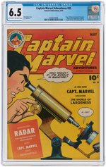 "CAPTAIN MARVEL ADVENTURES" #35 MAY 1944 CGC 6.5 FINE+ (FIRST RADAR).