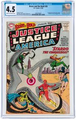 "BRAVE AND THE BOLD" #28 FEBRUARY-MARCH 1960 CGC 4.5 VG+ (FIRST JUSTICE LEAGUE OF AMERICA).