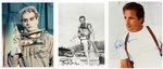 TV ACTORS SIGNED PHOTO LOT WITH ELI WALLACH, ART CARNEY & OTHERS.