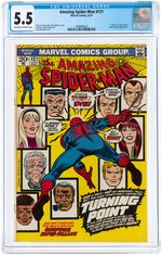 "AMAZING SPIDER-MAN" #121 JUNE 1973 CGC 5.5 FINE- (DEATH OF GWEN STACY).