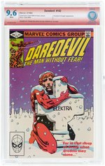 "DAREDEVIL" #182 MAY 1982 CBCS 9.6 NM+ VERIFIED SIGNATURE.