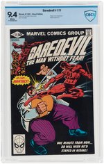 "DAREDEVIL" #171 MAY 1981 CBCS 9.4 NM.