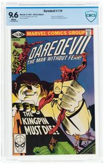 "DAREDEVIL" #170 MAY 1981 CBCS 9.6 NM+.